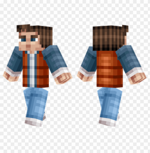 minecraft skins marty mcfly skin Clear PNG pictures package