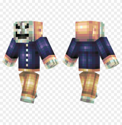 minecraft skins mask of hate skin Isolated Artwork on Clear Background PNG