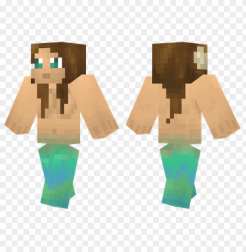 Minecraft Skins Mermaid Skin PNG Images For Personal Projects