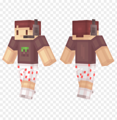 minecraft skins minecraft gamer skin Clear Background Isolated PNG Icon