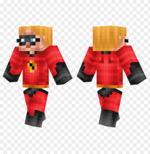 minecraft skins mr incredible skin HighResolution Isolated PNG Image