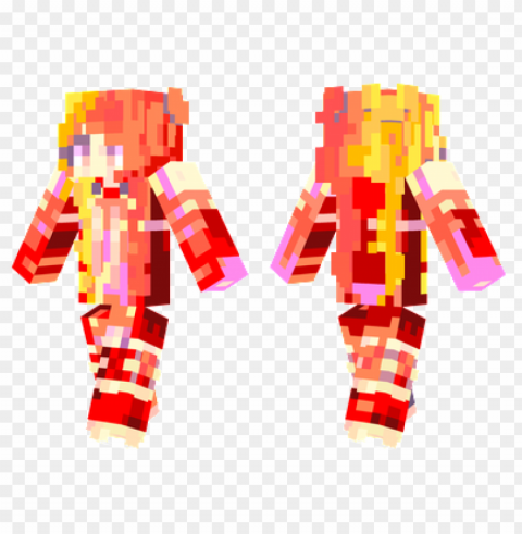 minecraft skins mythic fire skin PNG Graphic with Transparency Isolation