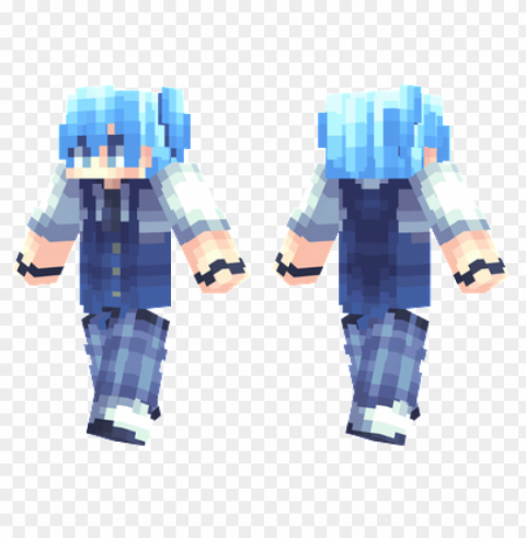 minecraft skins nagisa shiota skin HighResolution PNG Isolated Illustration