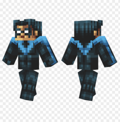 minecraft skins nightwing skin Isolated Design Element on PNG