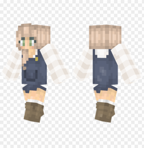 minecraft skins overalls skin Isolated Element in Clear Transparent PNG