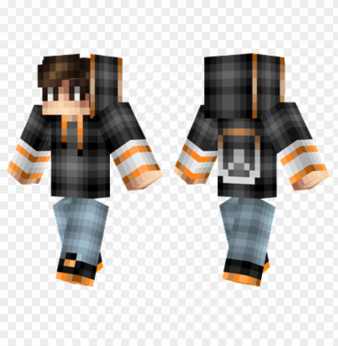 minecraft skins overwatch hoodie skin Isolated Object on Clear Background PNG