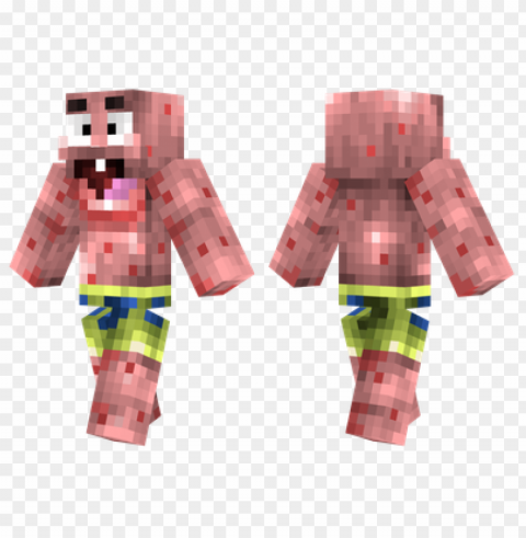 minecraft skins patrick skin Isolated Graphic Element in Transparent PNG PNG transparent with Clear Background ID 9b675b80