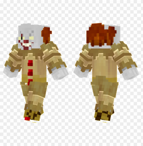minecraft skins pennywise skin High-resolution PNG images with transparent background PNG transparent with Clear Background ID fe5b9725