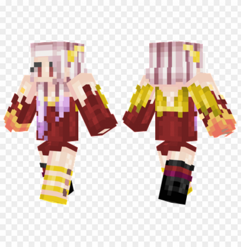 minecraft skins phoenix girl skin PNG Graphic with Clear Background Isolation