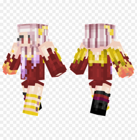 Minecraft Skins Phoenix Girl Skin PNG Graphic With Clear Background Isolation