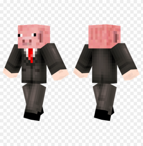 minecraft skins pig suit skin PNG with no cost