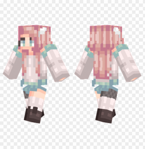 minecraft skins pink hair skin No-background PNGs PNG transparent with Clear Background ID b875149f