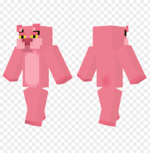 minecraft skins pink panther skin Isolated Character in Transparent Background PNG PNG transparent with Clear Background ID 5dc86d96