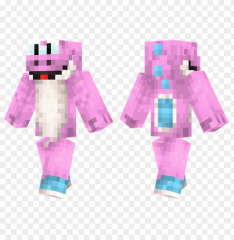 minecraft skins pink yoshi skin PNG Image Isolated with Transparent Detail