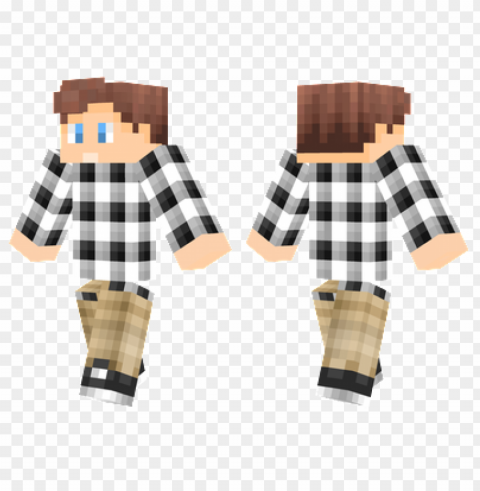 Minecraft Skins Plaid Boy Skin Isolated Object With Transparent Background PNG