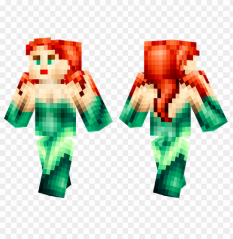 Minecraft Skins Poison Ivy Skin ClearCut Background PNG Isolation