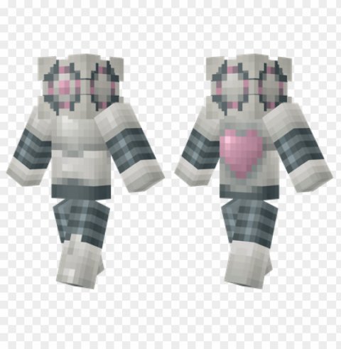 minecraft skins portal companion droid skin PNG files with clear backdrop assortment