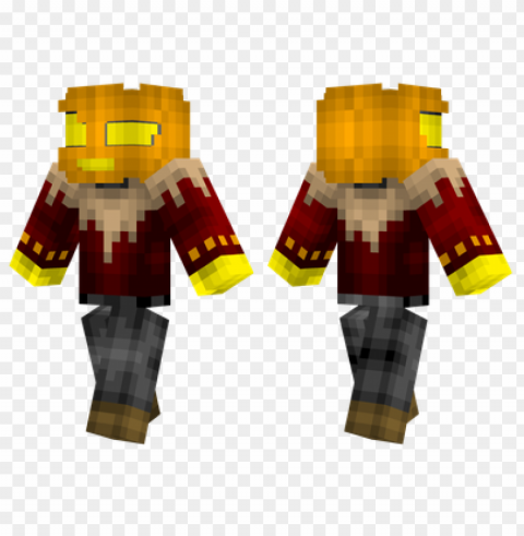 minecraft skins pumpkin head skin Transparent PNG Isolated Subject