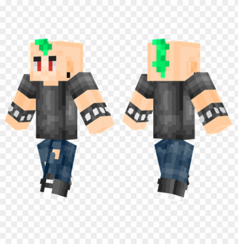 minecraft skins punk rocker skin PNG for overlays PNG transparent with Clear Background ID c1569c4f