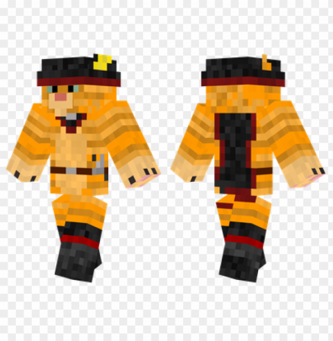 minecraft skins puss in boots skin Clean Background Isolated PNG Illustration