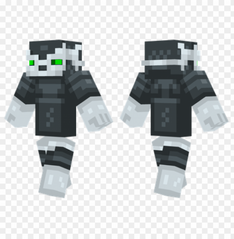 minecraft skins racoon man skin PNG Object Isolated with Transparency