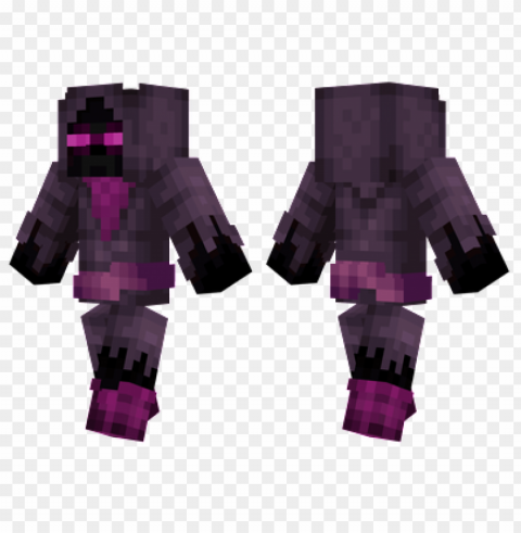 minecraft skins raven skin Isolated Object with Transparent Background PNG