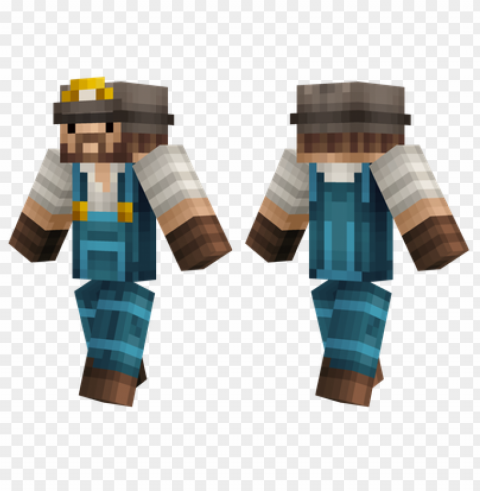 minecraft skins realistic miner skin Transparent PNG Isolated Illustrative Element