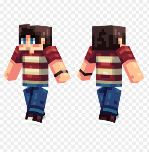 Minecraft Skins Red And White Skin Isolated Element With Clear PNG Background