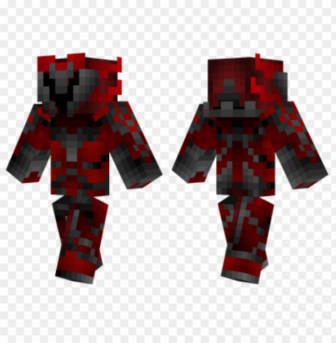 minecraft skins red armour skin PNG Image with Transparent Cutout