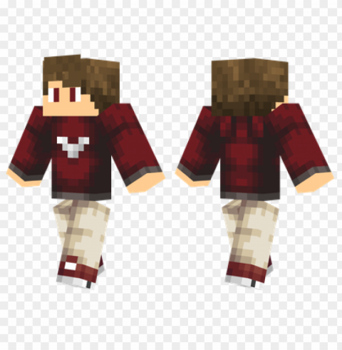minecraft skins red jumper skin HighQuality Transparent PNG Isolated Element Detail