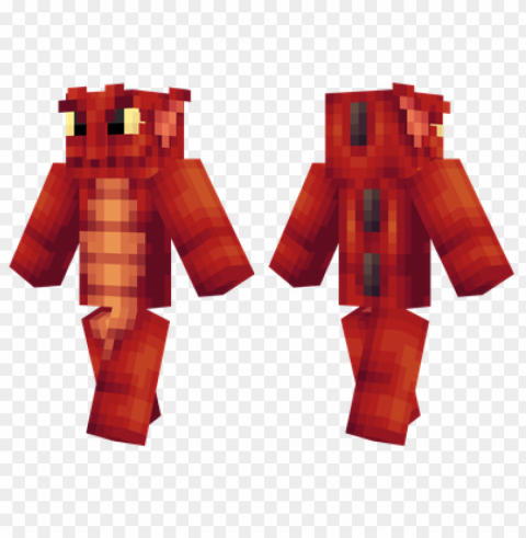 minecraft skins red sea monster skin PNG images with alpha transparency diverse set