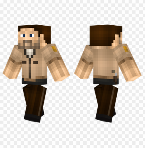 minecraft skins rick grimes skin Isolated Element in Clear Transparent PNG