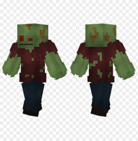 minecraft skins rotten zombie skin Transparent picture PNG