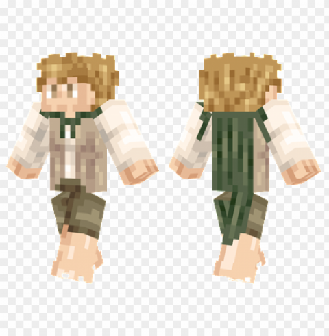 minecraft skins samwise gamgee skin High Resolution PNG Isolated Illustration