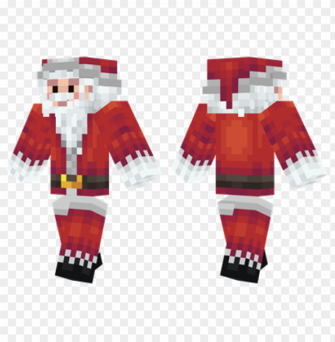 minecraft skins santa skin Clear Background PNG Isolated Graphic Design