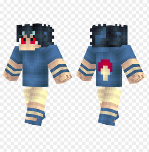 minecraft skins sasuke skin Isolated Design Element in Transparent PNG PNG transparent with Clear Background ID bb800046
