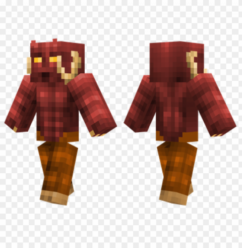minecraft skins satan skin Clean Background Isolated PNG Character