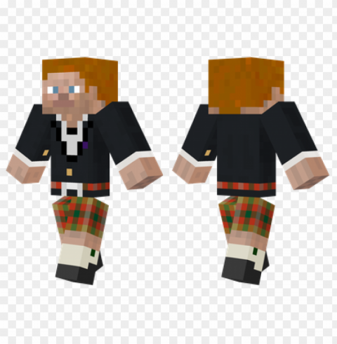 minecraft skins scottish steve skin Transparent PNG Isolated Graphic Element PNG transparent with Clear Background ID d71b673a