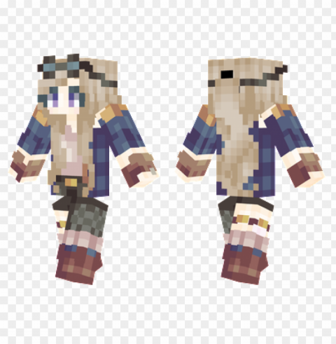 minecraft skins sienna skin Transparent Background Isolated PNG Illustration