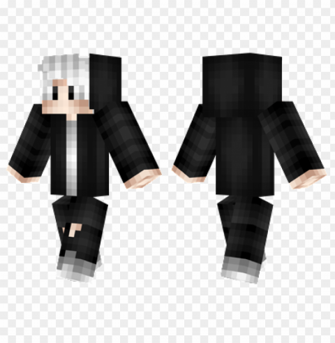 minecraft skins silver hair skin PNG images with no attribution