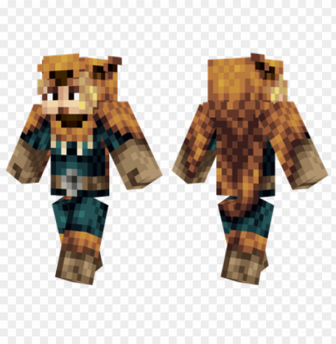 minecraft skins sister of the fox skin PNG format with no background
