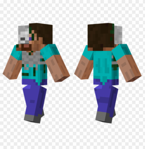 Minecraft Skins Skeleton Head Skin PNG With Isolated Transparency