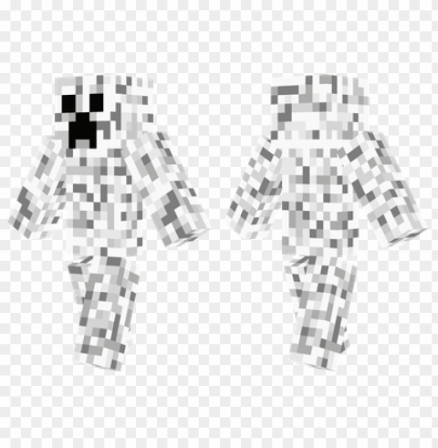 minecraft skins snow creeper skin Transparent background PNG artworks