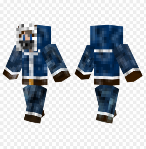 minecraft skins snow hiker skin Isolated Design on Clear Transparent PNG