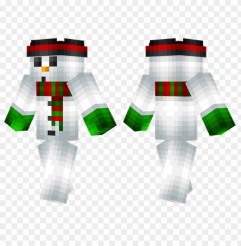minecraft skins snowman skin High-resolution PNG images with transparency wide set