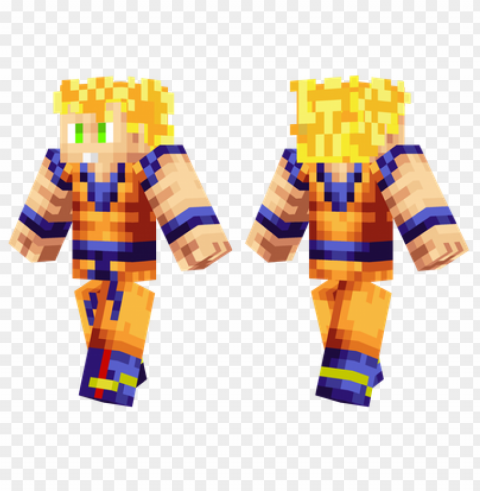 minecraft skins son goku skin Isolated Artwork on Transparent Background PNG PNG transparent with Clear Background ID b416ba6d