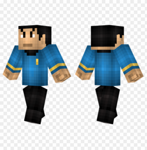 minecraft skins spock skin Isolated Character with Clear Background PNG PNG transparent with Clear Background ID 4337fbd8