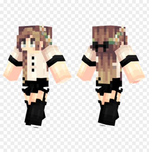 minecraft skins spring maiden skin PNG with isolated background