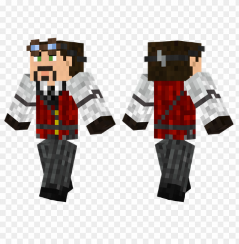 minecraft skins steampunk suit skin PNG Image with Isolated Graphic Element