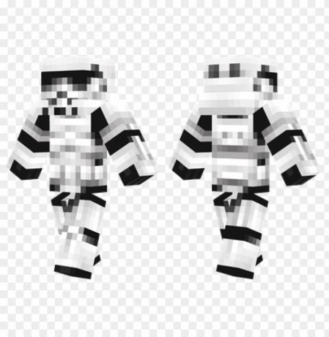 minecraft skins stormtrooper skin Clear Background PNG Isolated Graphic Design